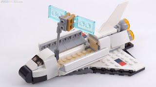YouTube Thumbnail LEGO Creator 3-in-1 Space Shuttle 31134 main version review!