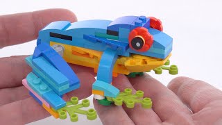 YouTube Thumbnail LEGO Creator 3-in-1 Tree Frog! Exotic Parrot 31136 C model