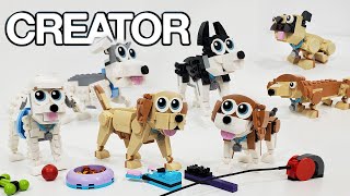 YouTube Thumbnail LEGO Creator Review: 31137 Adorable Dogs (3-in-1) (2023 Set) Pawesome!