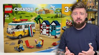 YouTube Thumbnail KAMPER NA PLAŻY 🏖️ LEGO CREATOR 31138 RECENZJA