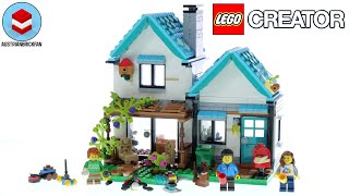 YouTube Thumbnail LEGO Creator Cozy House Speed Build #31139