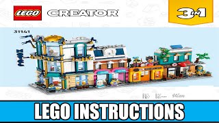 YouTube Thumbnail LEGO Instructions | Creator | 31141 | Main Street (Book 1)