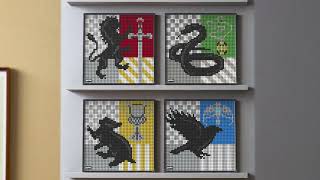 YouTube Thumbnail Harry Potter™ Hogwarts™ Crests – 31201 – LEGO® Art