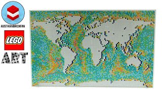 YouTube Thumbnail LEGO Art 31203 World Map - Lego Speed Build Review