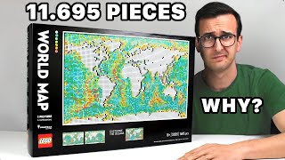 YouTube Thumbnail BIGGEST LEGO SET EVER!! -- LEGO ART 31203 WORLD MAP REVIEW