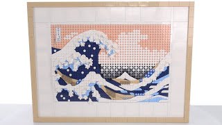 YouTube Thumbnail LEGO Art: The Great Wave set 31208 review! Much more than just dots on plates