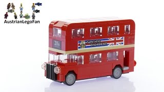 YouTube Thumbnail Lego Creator 40220 London Bus - Lego Speed Build Review