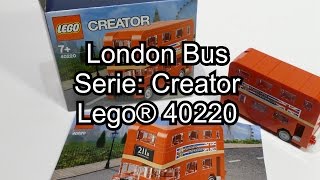 YouTube Thumbnail LEGO London Bus (Creator Set 40220: Review deutsch und Speed Build)