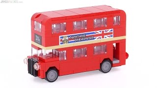 YouTube Thumbnail LEGO 2016 mini London Bus review! 40220