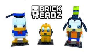 YouTube Thumbnail LEGO BrickHeadz Goofy &amp; Pluto &amp; Donald Duck (40378/40377) - Speed build