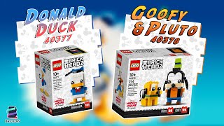 YouTube Thumbnail BrickHeadz 40377 Donald Duck  + 40378 Goofy &amp; Pluto in der Analyse | LEGO als Investment