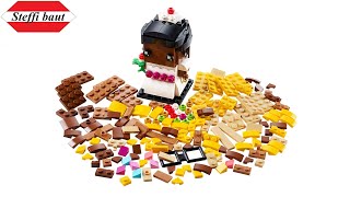YouTube Thumbnail LEGO Brickheadz 40383 Wedding Bride Speed Build