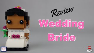 YouTube Thumbnail LEGO BrickHeadz Wedding Bride set 40383