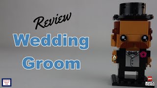 YouTube Thumbnail LEGO BrickHeadz Wedding Groom review set 40384