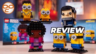 YouTube Thumbnail LEGO Minions 2021 BrickHeadz 40420 Gru &amp; 40421 Belle Bottom Review! Small Brains, Big Cuteness :)