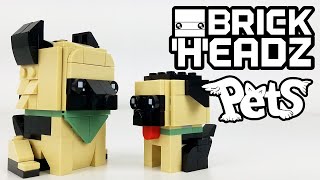 YouTube Thumbnail LEGO BrickHeadz Review: 40440 German Shepherd &amp; Puppy (2021 Set) Pets!