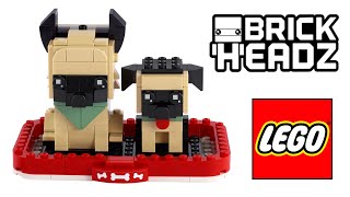 YouTube Thumbnail Lego BrickHeadz  40440  German Shepherd  Speed Build Review