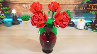 YouTube Thumbnail LEGO Roses 40460 x2 (two sets together) ⏩ Speed Build