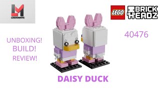 YouTube Thumbnail Lego Brickheadz Daisy Duck 40476 Unboxing, Build, Review.