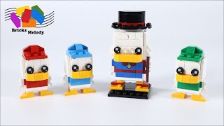 YouTube Thumbnail LEGO BrickHeadz 40477 Scrooge McDuck, Huey, Dewey &amp; Louie - Bricks Melody Speed Build