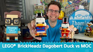 YouTube Thumbnail Der LEGO® BrickHeadz Dagobert Duck im Vergleich mit meinem MOC