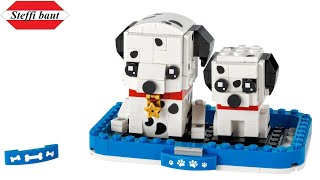 YouTube Thumbnail LEGO Brickheadz Pets 40479 Dalmatians unboxing &amp; build