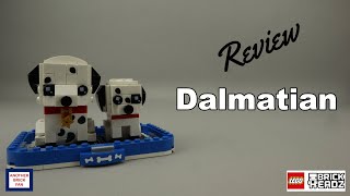 YouTube Thumbnail LEGO BrickHeadz Dalmatian review set 40479