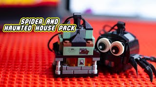 YouTube Thumbnail LEGO spider and haunted house pack build and review!