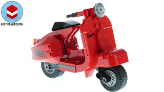 YouTube Thumbnail LEGO Creator 40517 Vespa Speed Build - AustrianBrickFan