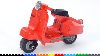 YouTube Thumbnail LEGO Creator Vespa (mini) set Vespa review! It&#39;s $10 and nearly perfect