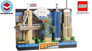 YouTube Thumbnail LEGO Creator 40519 New York Postcard Speed Build