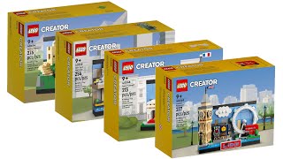 YouTube Thumbnail All LEGO Creator Postcard Sets 2022 Compilation/Collection Speed Build