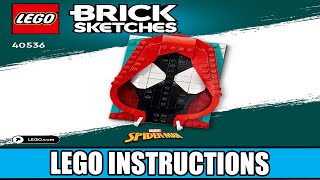 YouTube Thumbnail LEGO Instructions | Brick Sketches | 40536 | Miles Morales