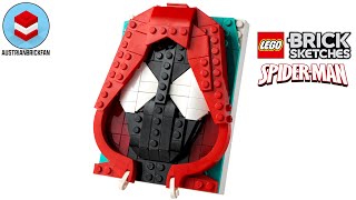 YouTube Thumbnail LEGO Marvel Brick Sketches 40536 Miles Morales Speed Build
