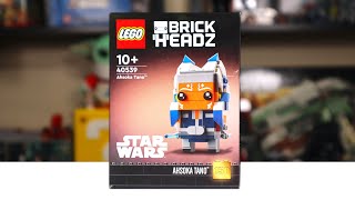 YouTube Thumbnail LEGO Star Wars 40539 AHSOKA TANO Brickheadz Review! (2022)