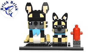 YouTube Thumbnail LEGO Brickheadz 40544 French Bulldog - Speed Build Review