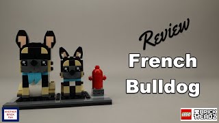 YouTube Thumbnail LEGO BrickHeadz French Bulldog review set 40544