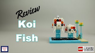 YouTube Thumbnail LEGO BrickHeadz Koi Fish review set 40545