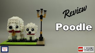 YouTube Thumbnail LEGO BrickHeadz Poodle review set 40546