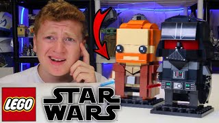 YouTube Thumbnail I Bought LEGO STAR WARS OBI-WAN KENOBI &amp; DARTH VADER BRICKHEADZ! 40547 SET REVIEW (2022)