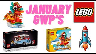 YouTube Thumbnail January 2024 Lego GWP&#39;s