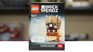 YouTube Thumbnail LEGO Star Wars 40615 TUSKEN RAIDER BRICKHEADZ Review! (2023)