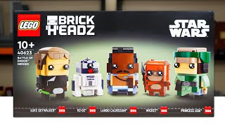 YouTube Thumbnail LEGO Star Wars 40623 BATTLE OF ENDOR BRICKHEADZ Review! (2023)