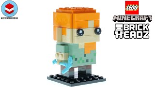 YouTube Thumbnail LEGO Minecraft 40624 Alex Brickheadz - LEGO Speed Build Review