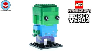 YouTube Thumbnail LEGO Minecraft 40626 Zombie Brickheadz - LEGO Speed Build Review
