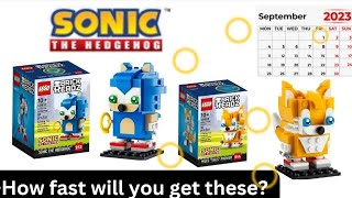 YouTube Thumbnail Lego Sonic The Hedgehog 40627 And Tails 40628 Brickheadz Sep 1st Exclusive Review #sonicthehedgehog