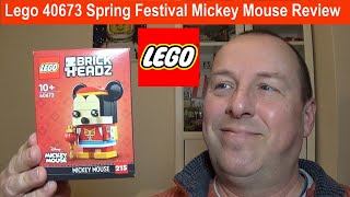 YouTube Thumbnail Lego unboxing &amp; review - 40673 Spring Festival Mickey Mouse