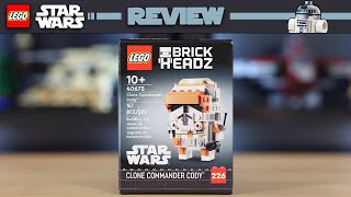 YouTube Thumbnail LEGO Star Wars 40675 Clone Commander Cody Brickheadz - REVIEW