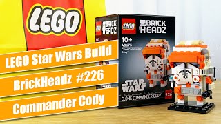 YouTube Thumbnail BrickHeadz Clone Commander Cody Set 40675 - LEGO Star Wars Build