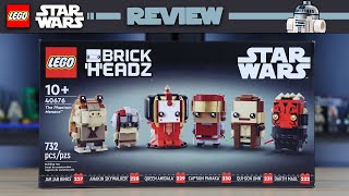 YouTube Thumbnail LEGO Star Wars 40676 The Phantom Menace Brickheadz - REVIEW